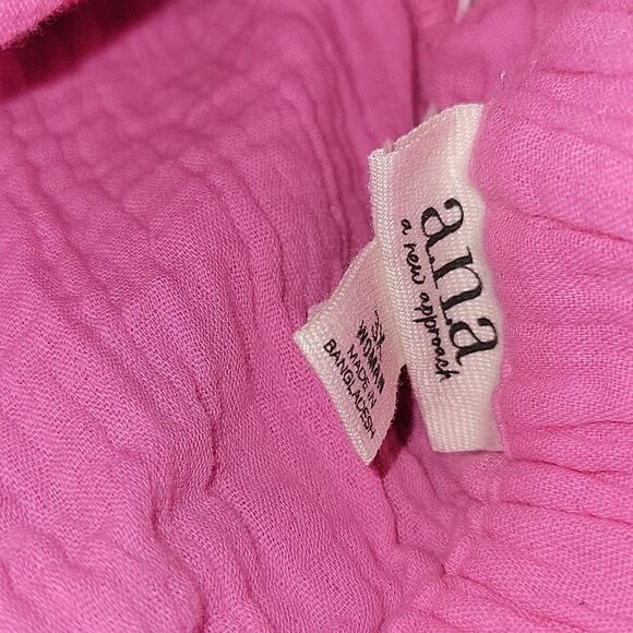 a.n.a Womens Pull On Shorts Size 3x Pink Pockets 100 cotton 4 in inseam - Picture 4 of 5